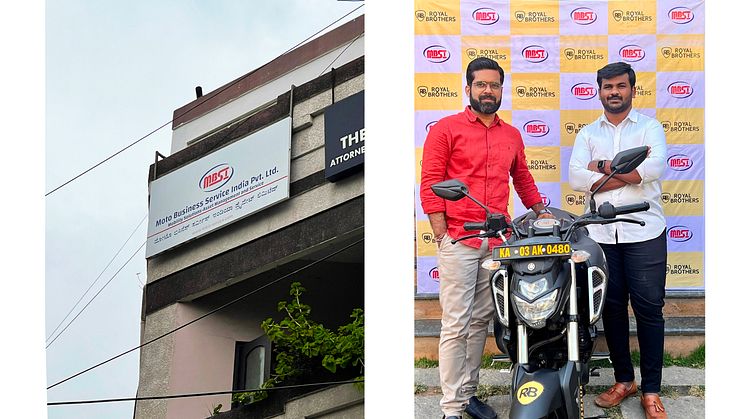 MBSI Office(Left)、YAMAHA Motorcycles deployed at Royal Brothers(Right)