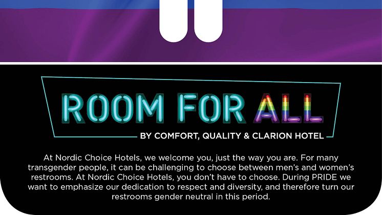 ​Nordic Choice Hotels med rom for alle under Pride