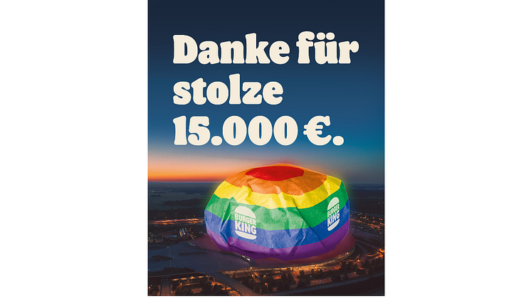 Dank des starken Supports von Whopper® Fans ist eine stolze Spendensumme von 15.000 Euro zusammengekommen