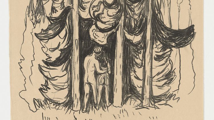 Edvard Munch: Skogen / The Forest (1908-1909)