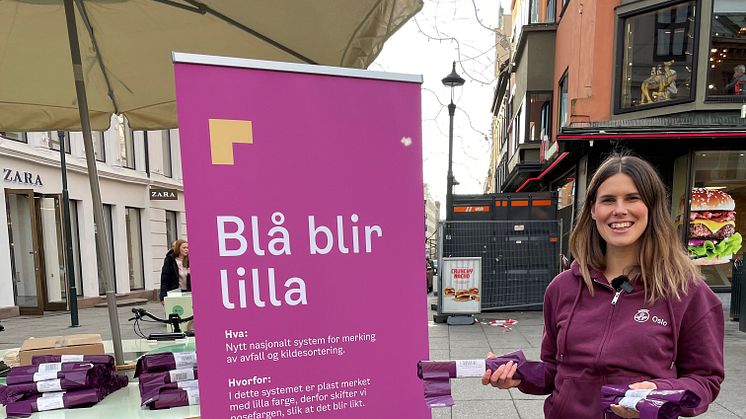 8 av 10 oslofolk kjenner til lilla pose!