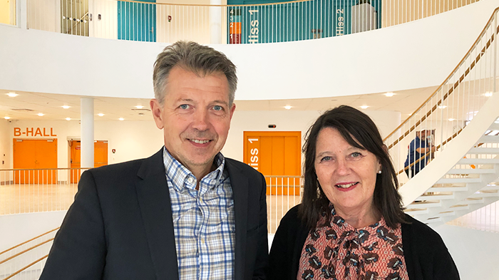 Anders Melander och Catrin Emanuelsson har varit med och tagit fram Sävedalsmodellen för vilken Sävedalens IF får Partille kommuns barnkonventionspris 2019.