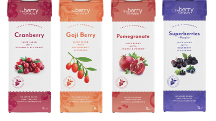 The Berry Company fruktdrikker er nå tilgjengelig i Coop Mega