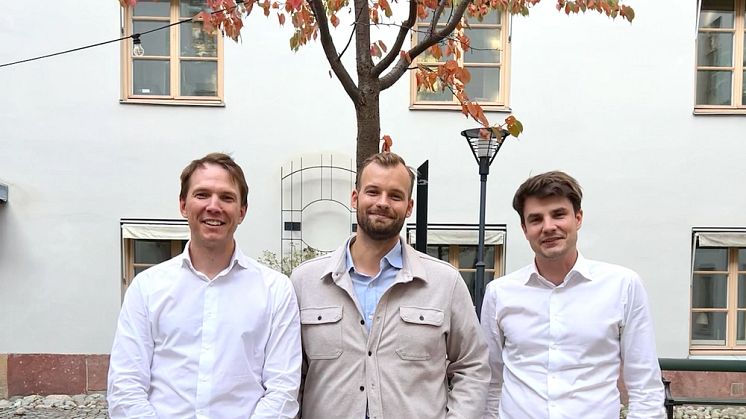 Axel Holmberg, VD Ingrid Capacity, Mattias Söderqvist, vice VD och partner Locus Energy, Nicklas Bäcker, Strategichef Ingrid Capacity