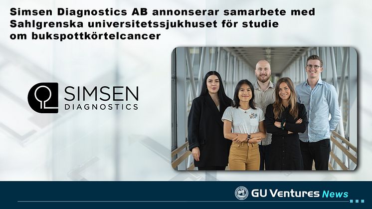 Simsen Diagnostics AB annonserar samarbete med Sahlgrenska universitetssjukhuset för studie om bukspottkörtelcancer