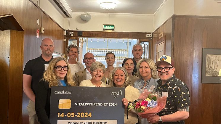 Representanter från Norrbottens kommuner fanns på plats på Svenska Mässan i Göteborg för att ta emot Vitalis stipendium 2024.