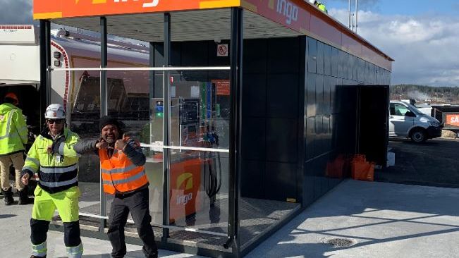INGO öppnar sin fjärde station i Sundsvall med containerlösning