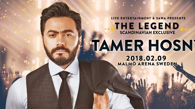 Tamer Hosny till Malmö Arena i februari 2018! 
