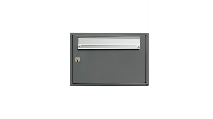 Renz Basic 784 postkasseanlæg - RAL 7012 - 1 fag - med lås