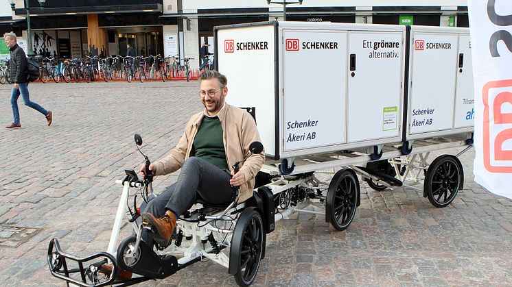Paketleveranser med elcykel i Linköping