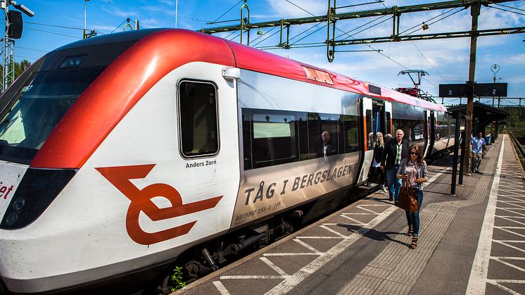 Tåg i Bergslagen anpassar trafiken till lägre resande från 2:a april
