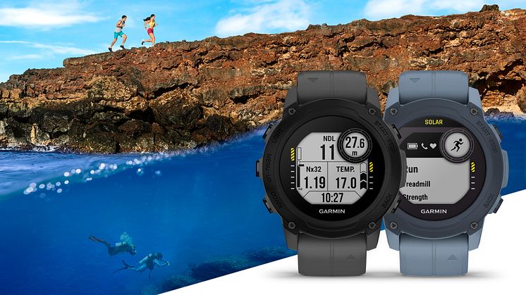 Nouvelle Série Descent G1: L’Association d’un ordinateur de plongee et d’une monte GPS multisports avec technologie solar intégrée