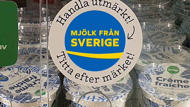 ​Med Mejeri & ost Butikspaket i butiken och skyltenheter vid produkterna är det enkelt för kunden att göra ett medvetet val av svenskproducerat mejeriprodukter och ostar.