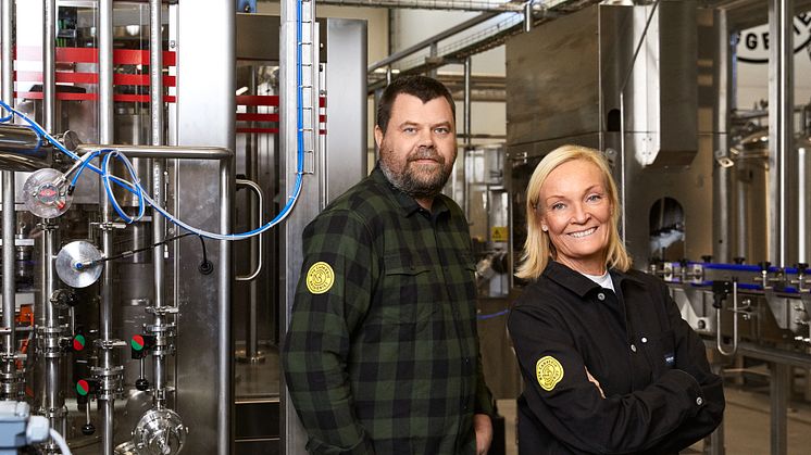 Chris Thurgeson, Bryggmästare och Christina Körmendi, vd, Nya Carnegiebryggeriet