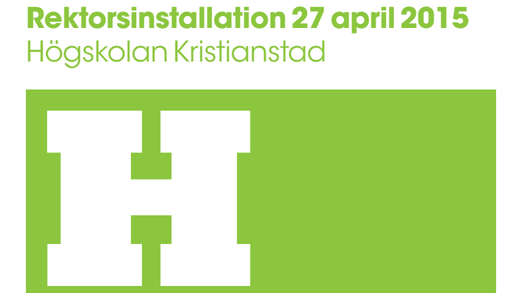 Rektorsinstallation - Program med info och fakta