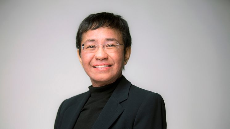 Maria Ressa, som tilldelas Nobels fredspris 2021, föreläser på Internetdagarna.