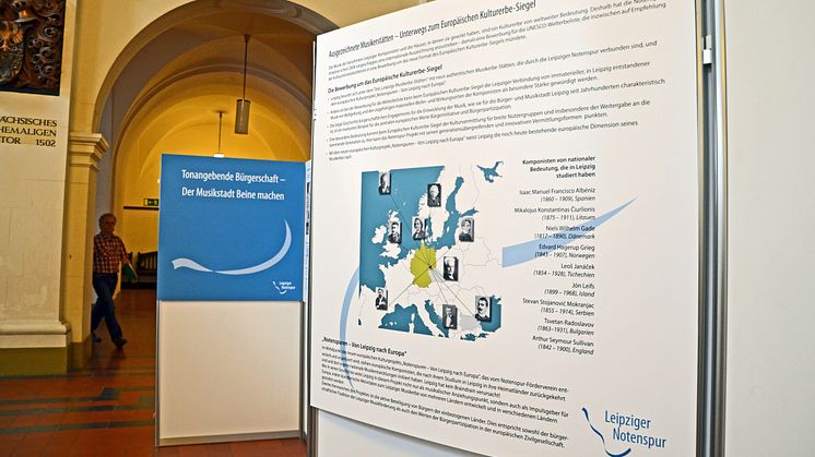 Informationstafel zur Bewerbung um das Europäische Kulturerbe-Siegel 
