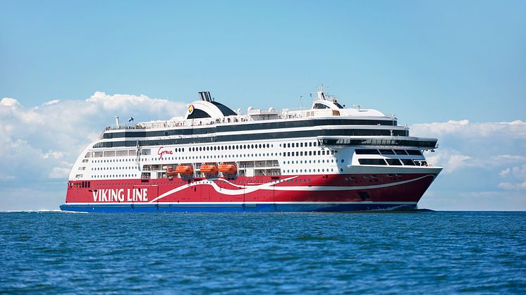 Viking Grace återvänder i trafik på linjen Stockholm-Mariehamn-Åbo. Foto: Jacob Saurén