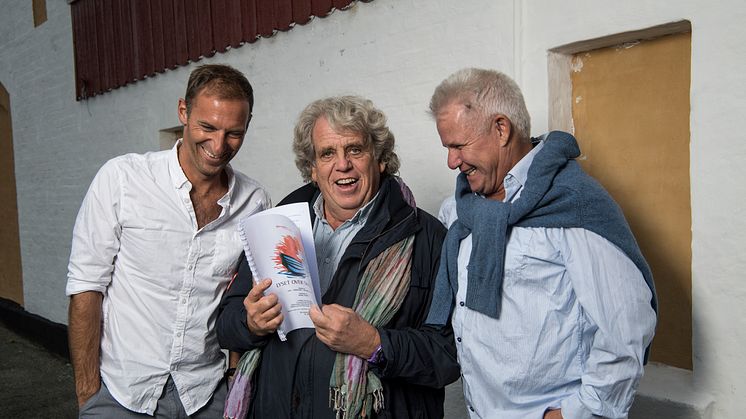 Fra venstre Joachim Knop, Daniel Bohr og Anders Bircow. Foto: Gorm Branderup. 