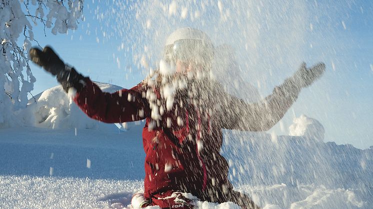 Höstlovslediga barn och skidentusiaster får nu uppleva skidåkning i Vemdalen. 