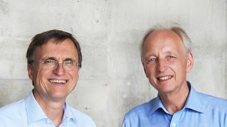 Georg Soldner and Matthias Girke, Head of the Medical Section at the Goetheanum (Photo: Heike Sommer, created from two picture elements)