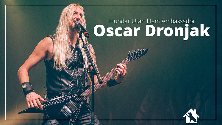 Oscar Dronjak från HammerFall blir ny Hundar Utan Hem Ambassadör