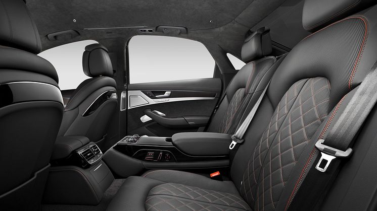 Audi S8 plus interior back seat