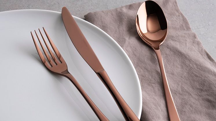 Tabletop Eyecatcher: Sambonet novelty Taste PVD Copper