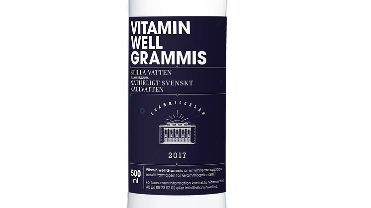 Vitamin Well stolt partner till Grammisgalan