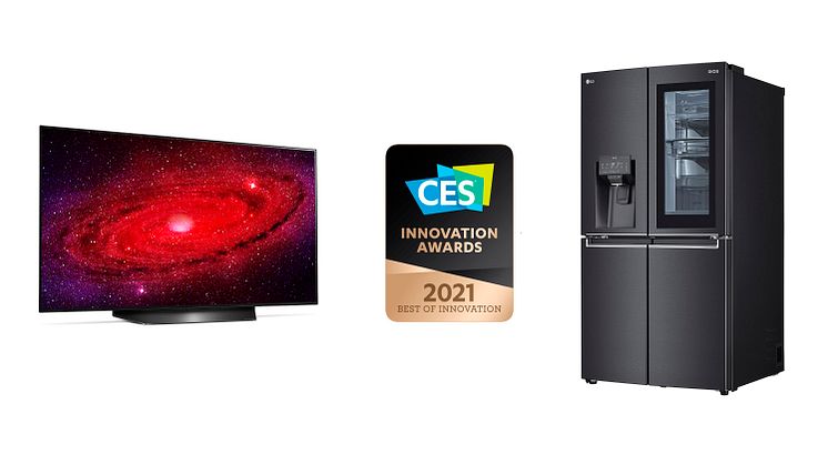 LG PALKITTIIN JÄLLEEN 2021 CES INNOVATION AWARDSEISSA