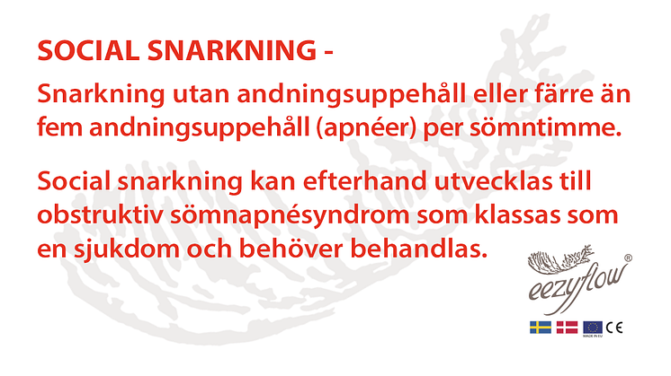 Social snarkning - Obstruktiv sömnapnésyndrom (OSAS)