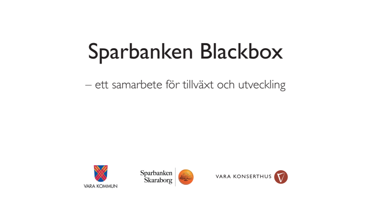 Presentation av Sparbanken Blackbox