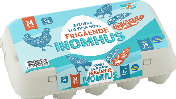 Garant ägg frigående inomhus M 15-pack