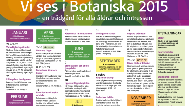 Botaniskas program 2015