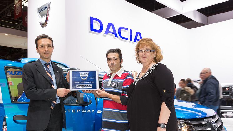 Dacia runder tre millioner solgte