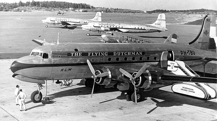 KLM firar 80 år med flygresor till Stockholm