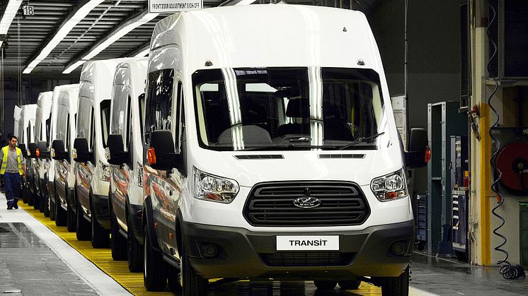 Måtte øke produksjonen. I midten av 2017 måtte Ford øke produksjonen av  2T Transit, Transit Custom og Tourneo Custom for å møte den store etterspørselen etter Europas mest populære nyttekjøretøymerke.