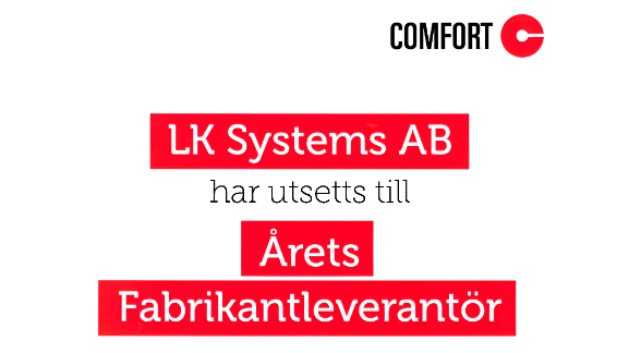 LK Systems har utsetts till Årets Fabrikantleverantör för andra året i rad