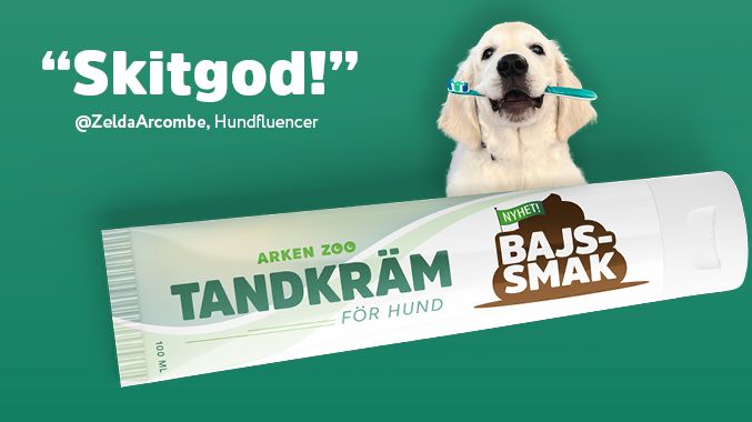 Arken Zoo lanserar ny tandkräm med bajssmak