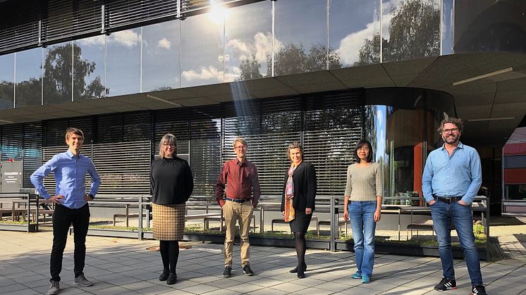 Johan Ek-Weis, Elisabeth Sagström, Jon Wingborg, Sofia Öiseth, Lilei Ye och Jonas Löfvendahl från SIO Grafens programkontor.
