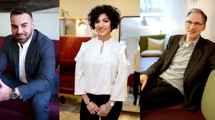 De nominerade; Fadi Barakat, Kiana Göransson & Johan Oljeqvist