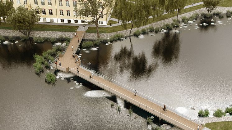 Invigning av ny bro över Tidan