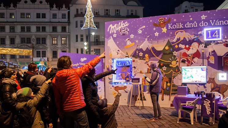 Milka postaví vánoční městečko s obřím adventním kalendářem