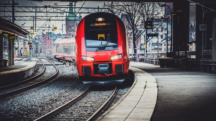 MTR Express premiärtur på sträckan Stockholm-Halmstad körs måndagen 24 juni. Foto: Jana Eriksson