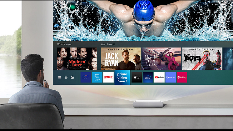 Skab en ægte sportsoplevelse derhjemme med Samsungs laserprojektor The Premiere