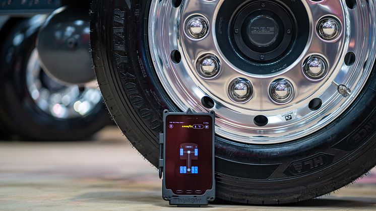 Goodyear DriverHub-appen er nu tilgængelig i PACCAR Connect til DAF-lastbiler