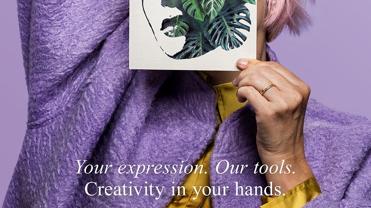 Key visual of the campaign "Your Expression. Our tools"