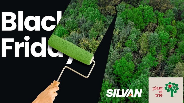 Silvan har droppet Black Friday til fordel for Green Weekend den 26.-28. november og donerer fem procent af weekendens omsætning til Plant et Træ. Foto: PR.