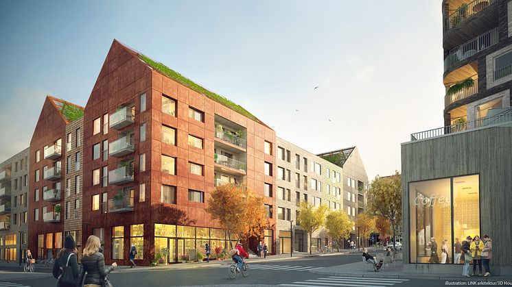 Riksbyggen satsar på Norra Tyresö Centrum med lägenheter för unga vuxna och fokus på hållbarhet