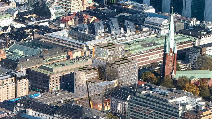 Stockholms stad/Jernhusen: Fyra ”orgelpipor” gestaltar nya Station Stockholm City i kvarteret Orgelpipan 6 